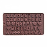 Силиконовая форма для конфет Happy Birthday