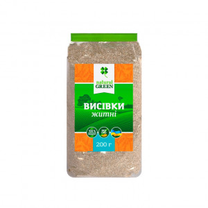 Ржаные отруби Natural Green фасованные, 200 г