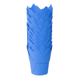 Форма тюльпан для маффінів синя, 50*90 мм