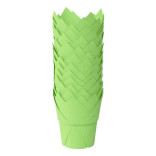 Форма тюльпан для капкейков зеленая, 50*90 мм