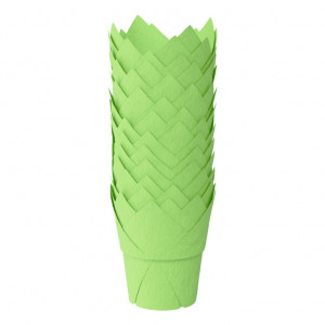 Форма тюльпан для капкейков зелена, 50*90 мм