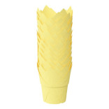 Форма тюльпан для капкейков желтая, 50*90 мм