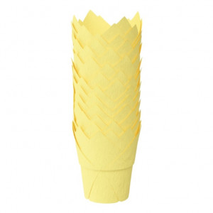 Форма тюльпан для капкейков жовта, 50*90 мм