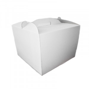 Коробка для торта біла, 400х400х300