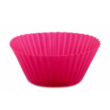 Форма бумажная для кексов розовая