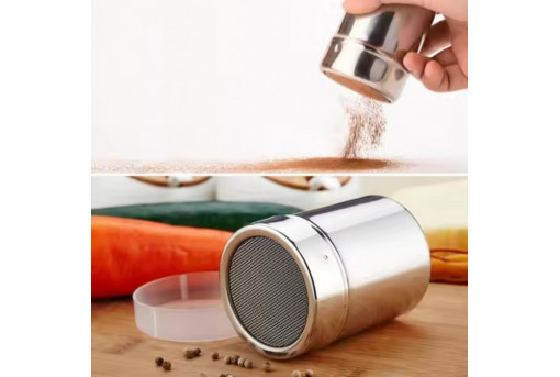 Металева банка для цукрової пудри та кориці