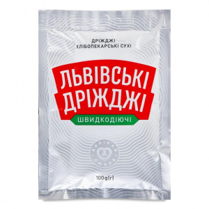 Львовские дрожжи сухие быстродействующие, 100 г