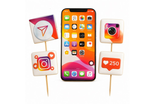 Сахарная фигурка в виде смартфона