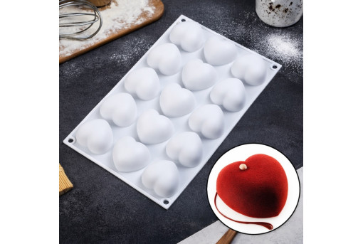 Силиконовая форма Сердечки