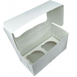 Коробка для маффинов и кексов, на 2 шт