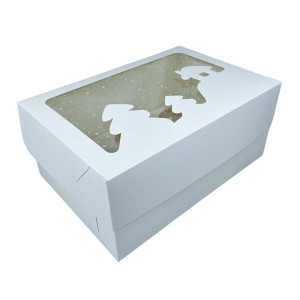 Новогодняя коробка для маффинов и кексов