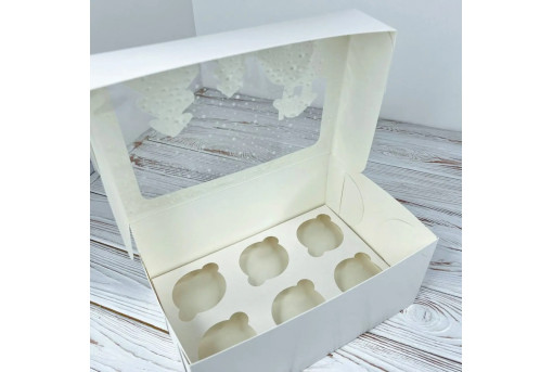 Новогодняя коробка для маффинов и кексов