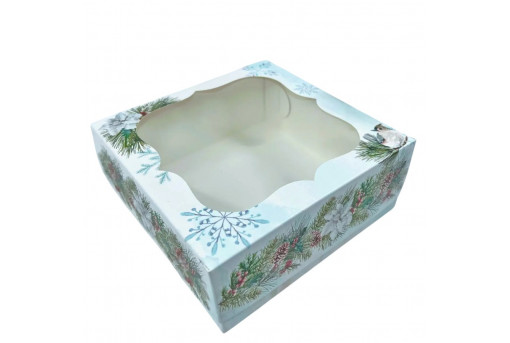 Коробка для пряников и печенья 15х15х6 см