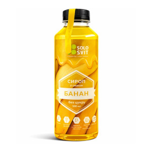 Сироп без цукру Банан 0,5 л