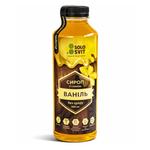 Сироп без цукру Ваніль 0,5 л