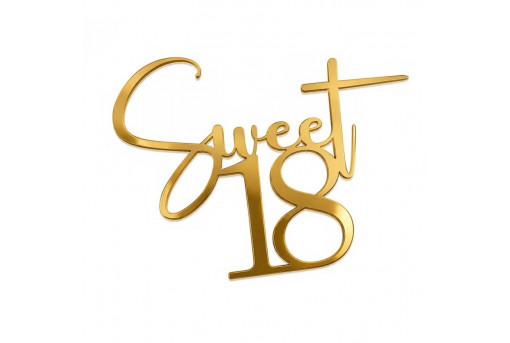 Топер з полістиролу Sweet 18
