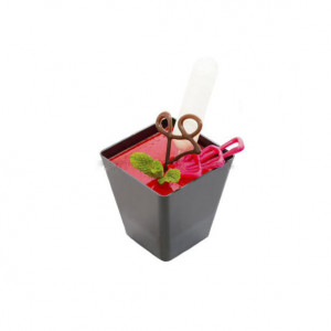 Креманка для десертів Піраміда чорна, 60 мл