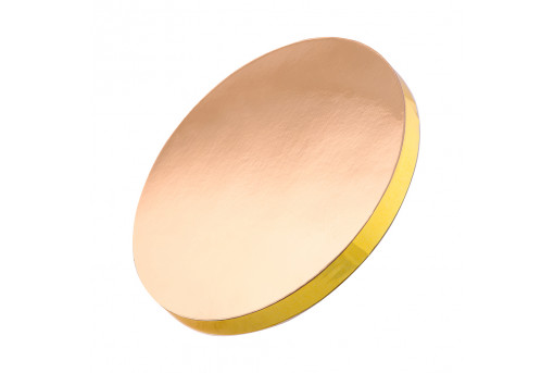 Уплотненная круглая подложка уплотненная для торта золотая 35 см