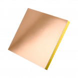 Прямоугольная подложка для торта уплотненная золотая 30х40 см