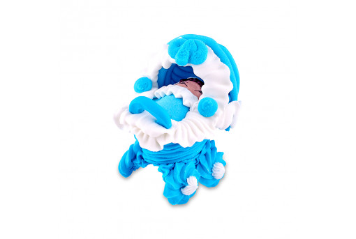 Сахарная фигурка Малыш в голубой коляске