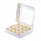 Коробка для конфет белая