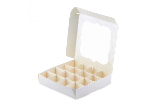 Коробка для конфет белая