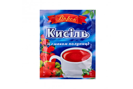 Кисель со вкусом клубники Впрок, 65 г