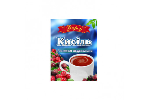 Кисель со вкусом клюквы Впрок, 65 г